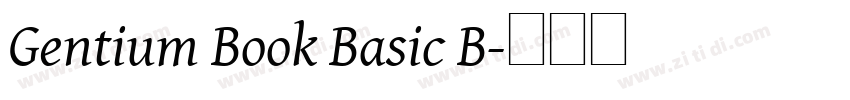 Gentium Book Basic B字体转换